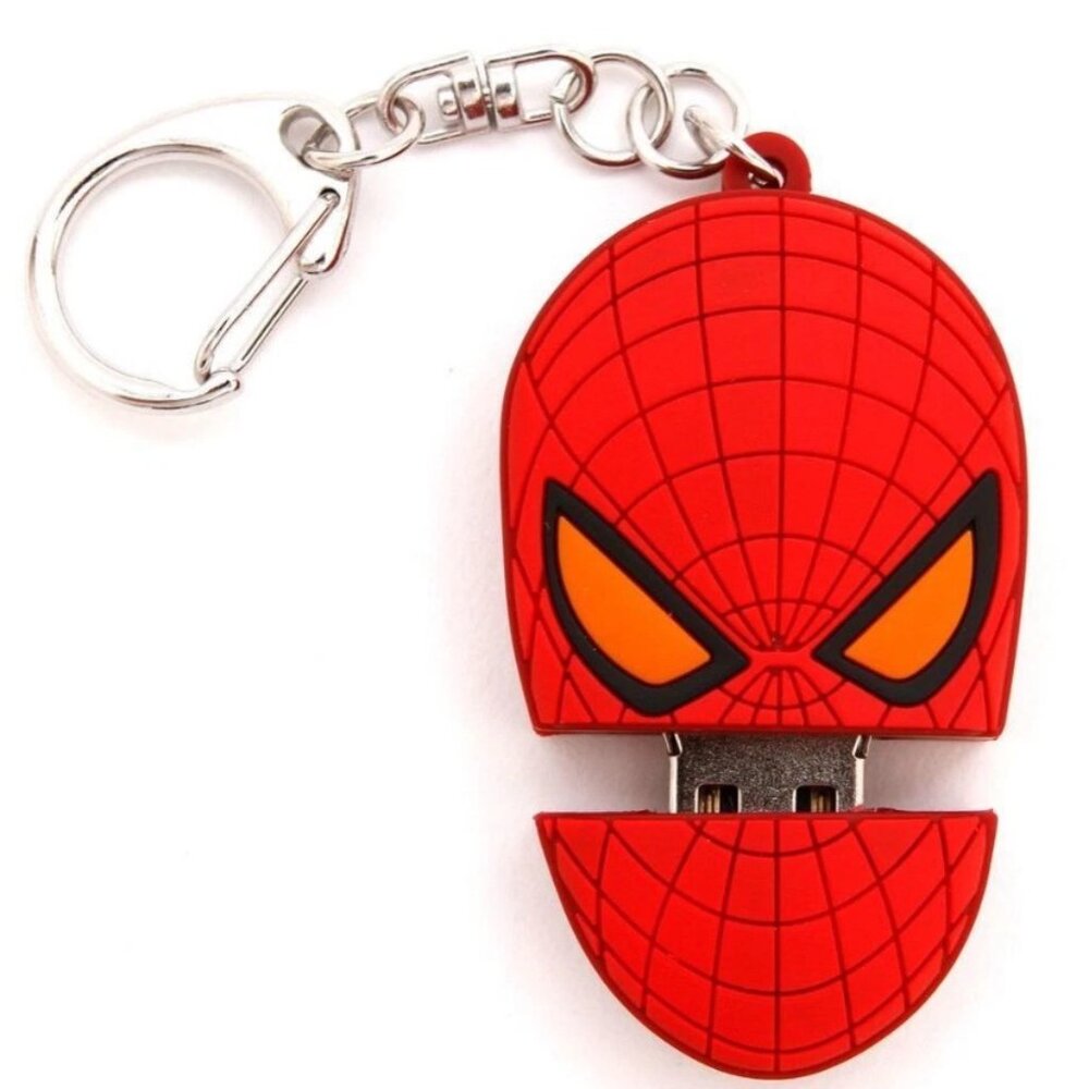 BACK TO SCHOOL! Spider-Man ~ 4GB USB Flash Drive & Key Chain ~ Mac or PC New!